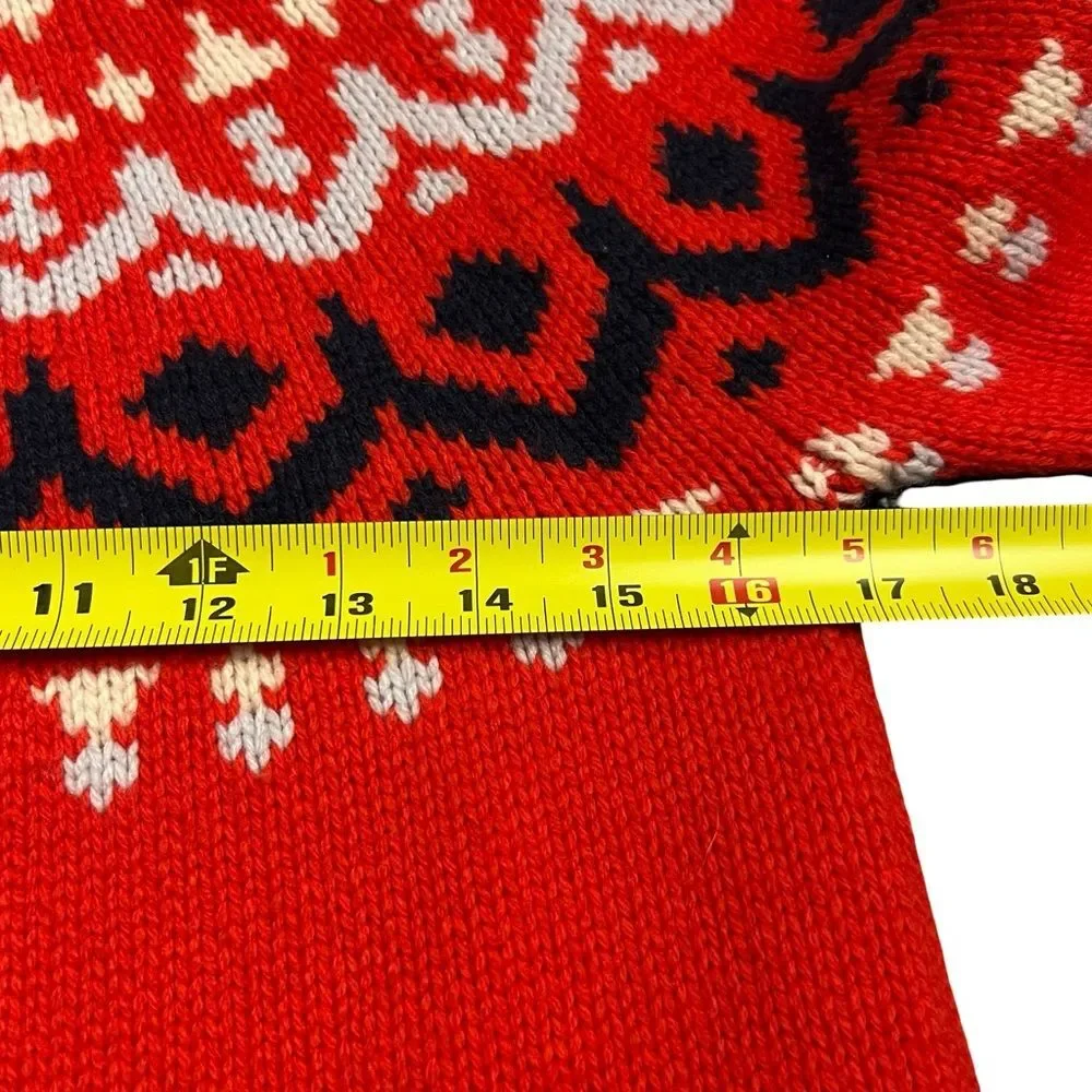 J Crew Womens Fair Isle Wool Blend Sweater Size XS Apres Ski Cabincore Nordic
